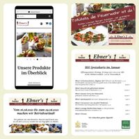 Gastroleistungen - Onlineshop bis Speisekarten